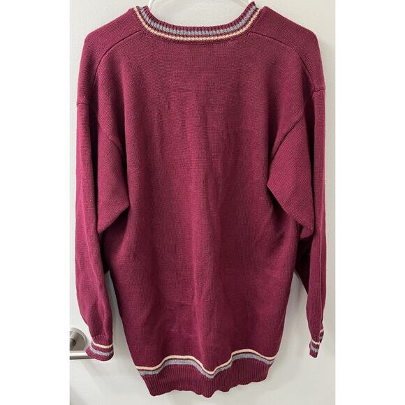 Vtg 1993 Susan Bristol Lady Golfer Cotton Ramie V-neck Sweater Size Medium Golf - Picture 6 of 7